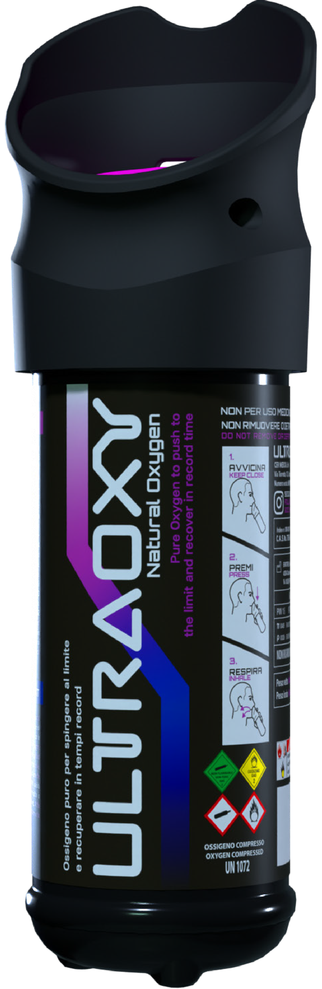 UltraOxy Sauerstoffflasche für Wanderungen